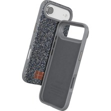 AyrStore Onegif  Iphone 17 Air Bright Simli Kapak - Gümüş