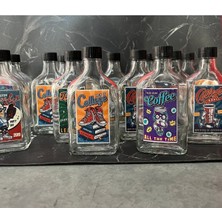 12'li 200 ml Cam Şişe Seti, Sızdırmaz, Suya Dayanıklı, Kapaklı ve Etiketli