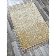 Tusebu "lüks Kadife Dokulu Mihrap Desenli Çeyizlik Seccade - Yumuşak Namaz Seccade