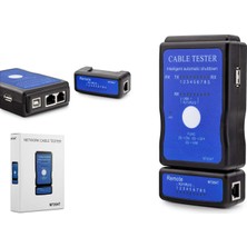 Nemere Kablo Test Cihazı RJ11 + RJ45 + RJ12 + USB HDX6512
