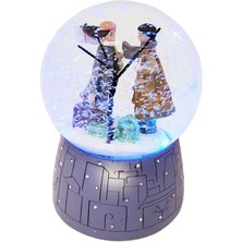 AyrStore Büyük Boy Kış Masalı Temalı Pilli Kar Küresi