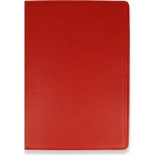 AyrStore Huawei Mediapad T5 10 Kılıf 360 Tablet Deri Kılıf - Kırmızı