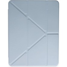 AyrStore Ipad Pro 11 (2024) Kılıf Kalemlikli Mars Tablet Kılıfı - Mavi