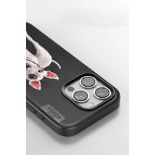 AyrStore Venco Iphone 15 Pro Max Perma Desenli Kapak - Siyah