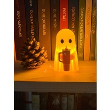 Mk Gift Shop Işıklı Hayalet Biblo – Termos Bardak Tutan Sevimli Dekoratif Figür