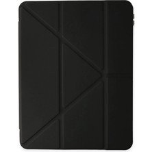 AyrStore Ipad Pro 13 (2024) Kılıf Kalemlikli Mars Tablet Kılıfı - Siyah