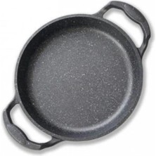 Çift Katmanlı 22 cm Granit Döküm Sahan, Dayanıklı ve Şık Tasarım