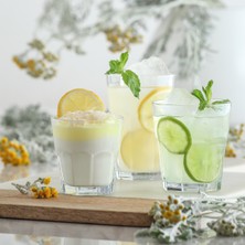 Şık 18'li Cam Bardak Seti, Su, Viski ve Meşrubat Için Ideal