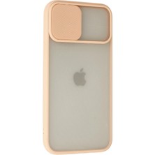 Derin Stok Iphone 12 Kılıf Palm Buzlu Kamera Sürgülü Silikon - Pembe