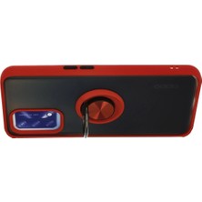 Derin Stok A74 4g Kılıf Montreal Yüzüklü Silikon Kapak - Kırmızı