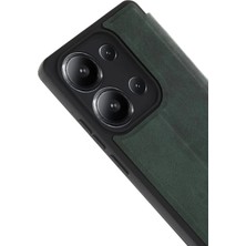 Derin Stok Redmi 15C 4g Flip Cover - Yeşil