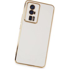 Derin Stok Poco F5 Kılıf Volet Silikon - Beyaz