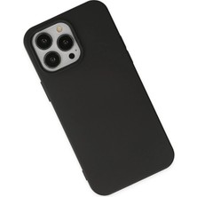 Derin Stok Iphone 15 Kılıf Nano Içi Kadife Silikon - Siyah