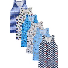 Tutku Erkek Çocuk Desenli Atlet 6'lı