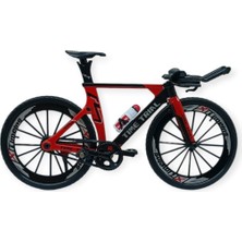 Getittir Model Araçlar -1/10 Metal Yarış Bisikleti 18 cm - Kırmızı (Lisinya)