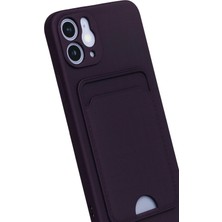 Derin Stok Iphone 12 Kılıf Kelvin Kartvizitli Silikon - Derin Mor