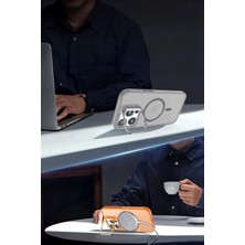 Derin Stok Iphone 16 Flet Lens Magsafe Kapak - Siyah