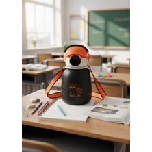 Gamer Şekilli 500 ml Paslanmaz Çelik Çocuk Suluk, Dayanıklı ve Şık Tasarım