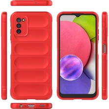 Derin Stok Galaxy A03S Kılıf Optimum Silikon - Kırmızı
