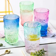 Renkli 4'lü Su ve Meşrubat Bardağı Seti 350 ml