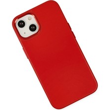 Derin Stok Iphone 14 Kılıf Asya Deri Silikon - Kırmızı