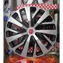 Yk Fiat Linea / Albea / Palio / Doblo Uyumlu 14 Inç Jant Kapağı 4'lü Takım Amblem Hediyeli