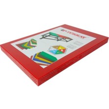 Kırmızı Plastik Kesim Doğrama Tahtası 25X40X2 Cm, Meyve ve Sebze Için