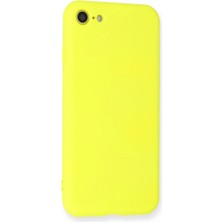Derin Stok Iphone 7 Kılıf Nano Içi Kadife Silikon - Sarı