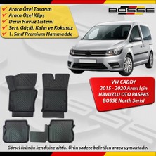 Vw Caddy Paspas Araca Özel 2015 - 2020 Arası Için Derin Havuzlu Paspas Bosse North Serisi