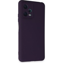 Derin Stok Redmi Note 12 5g Kılıf Nano Içi Kadife Silikon - Mor
