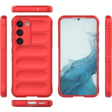 Derin Stok Galaxy S23 Kılıf Optimum Silikon - Kırmızı