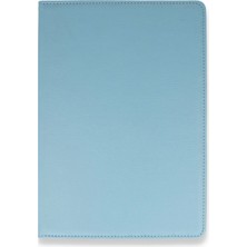 Derin Stok Mediapad T5 10 Kılıf 360 Tablet Deri Kılıf - Turkuaz
