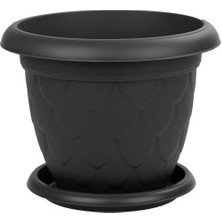 Omnipazar SO-D008 Damla Desen Tabaklı Saksı Takımı 11.6 Litre No:8