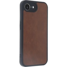 Derin Stok Iphone 16E Kılıf Aras Deri Kapak - Taba