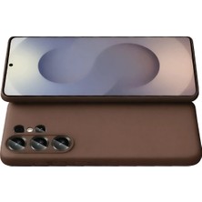 Derin Stok Galaxy S26 First Silikon - Kahverengi