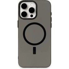Derin Stok Iphone 15 Kılıf Anka Pc Magneticsafe Sert Metal Kapak - Siyah