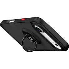 Derin Stok Iphone 17 Air Montreal Yüzüklü Silikon Kapak - Siyah