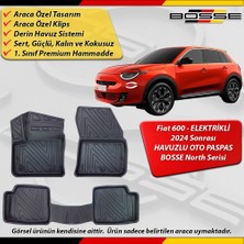 Fiat 600 Paspas Elektrikli Araca Özel 2024 Sonrası Için Derin Havuzlu Paspas Bosse North Serisi
