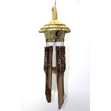Derin Stok Hasır Kuş Yuvalı Bambu Çan 50 cm