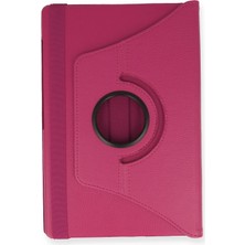 Derin Stok M10 Fhd X606F Kılıf 360 Tablet Deri Kılıf - Pembe
