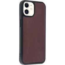 Derin Stok Iphone 11 Kılıf Aras Deri Kapak - Bordo