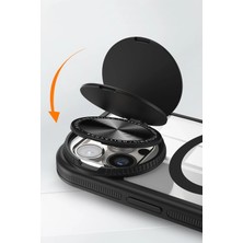 Derin Stok Iphone 15 Kılıf Teleskop Lens Magsafe Silikon Kapak - Koyu Yeşil