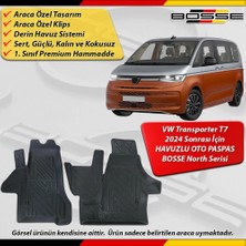 Vw Trasnporter T7 Paspas Araca Özel 2024 Sonrası Için Derin Havuzlu Paspas Bosse North Serisi
