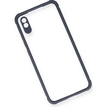 Derin Stok Redmi 9A Kılıf Miami Şeffaf Silikon - Gri