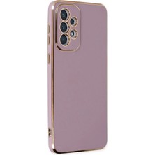 Derin Stok Galaxy A73 5g Kılıf Volet Silikon - Mor