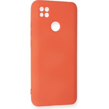 Derin Stok Redmi 9c Kılıf Nano Içi Kadife Silikon - Turuncu
