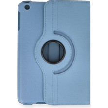 Derin Stok Ipad Mini 1 Kılıf 360 Tablet Deri Kılıf - Turkuaz
