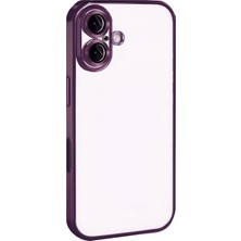 Derin Stok Iphone 17 Lensli Silikon - Açık Mor