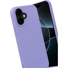 Derin Stok Iphone 17 Nano Içi Kadife Silikon - Lila