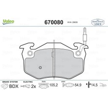 Valeo Ön Balata Renault R5 72>85 Clıo I 91>98 Express 85>92 Twıngo I 93>07 Fişli 7701203842-7701205277-7701202517